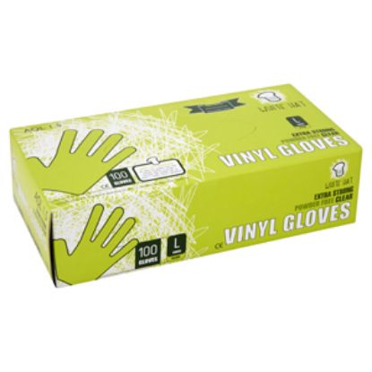 Picture of Glove Vinyl Clear Lge WHat (PowderFree) x100